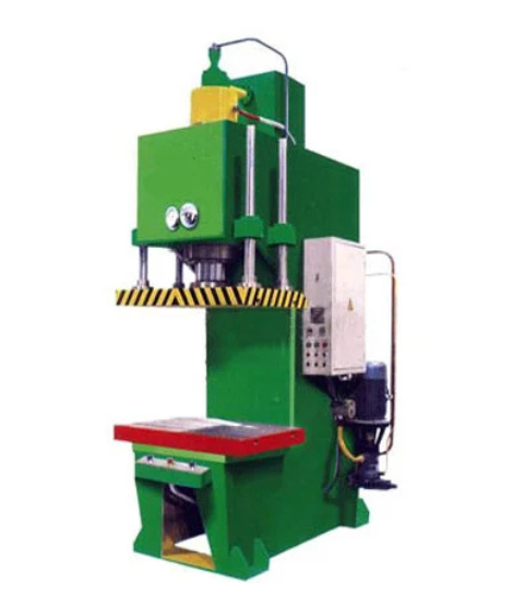 A C-frame hydraulic press for smaller workshops